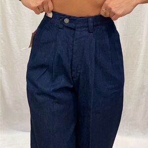 Vintage Liz Claiborne High Waisted Denim Trousers with Tags